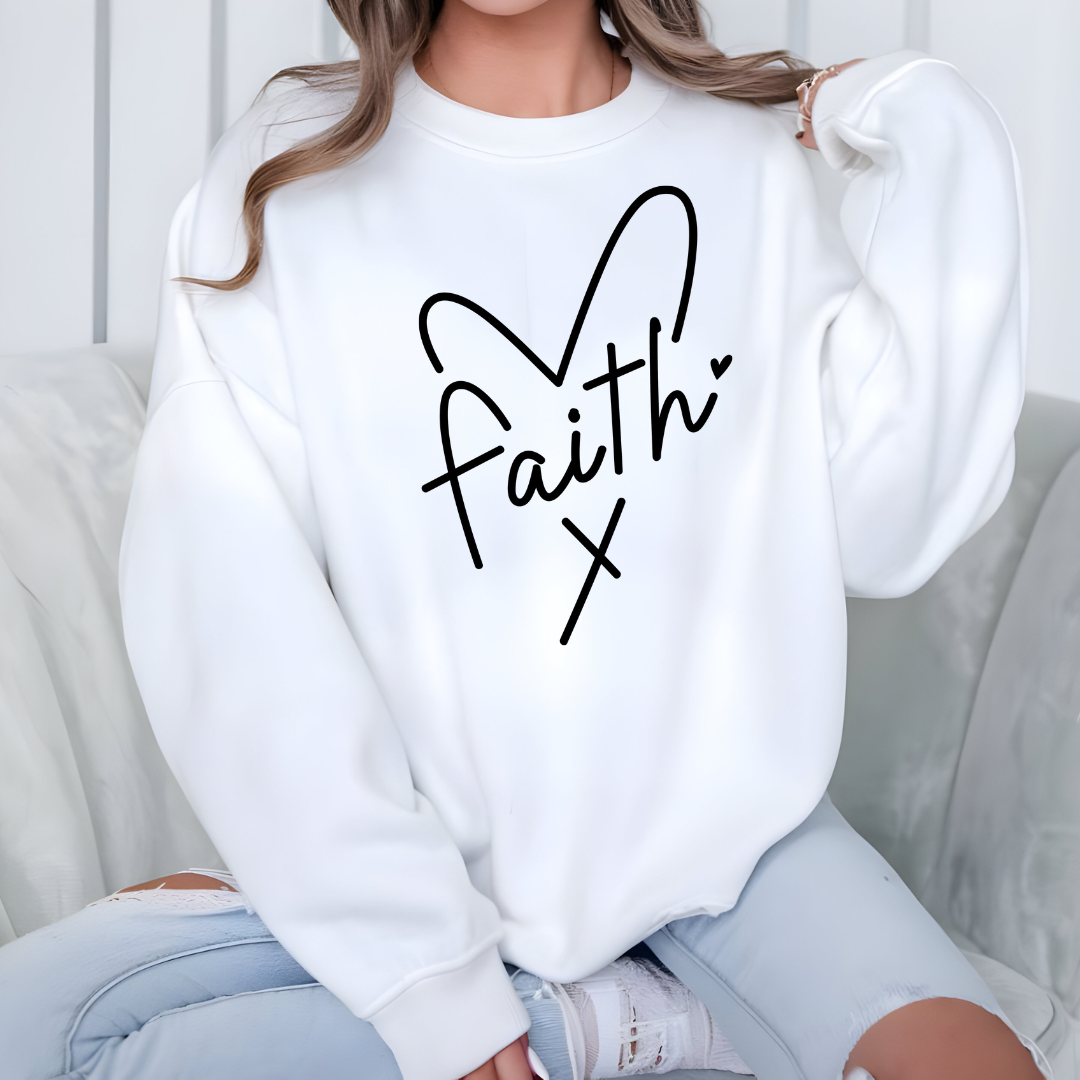 Faith Heart Crewneck