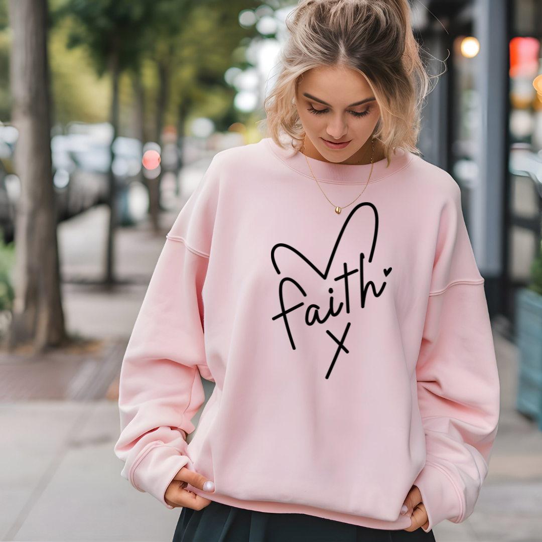 Faith Heart Crewneck