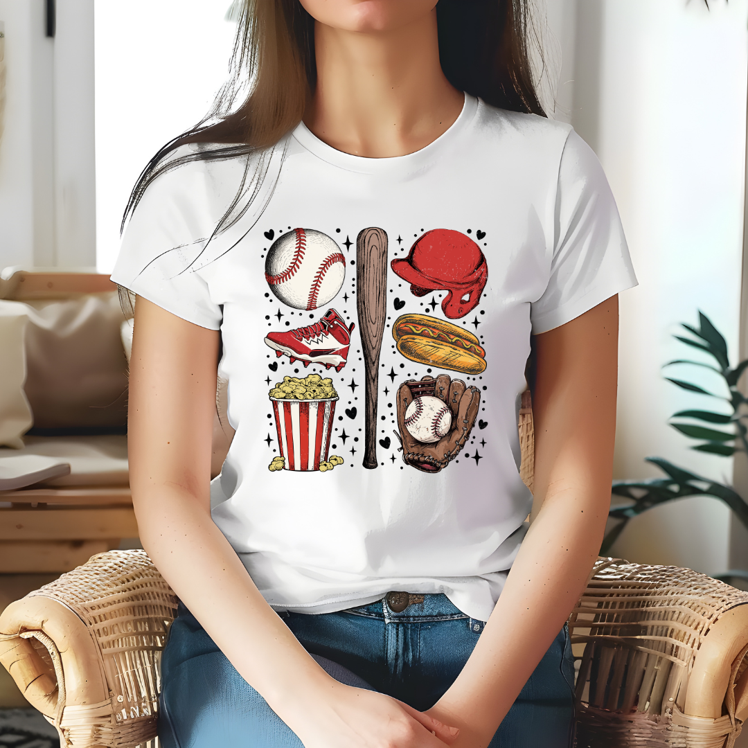 Vintage Baseball Design Tee