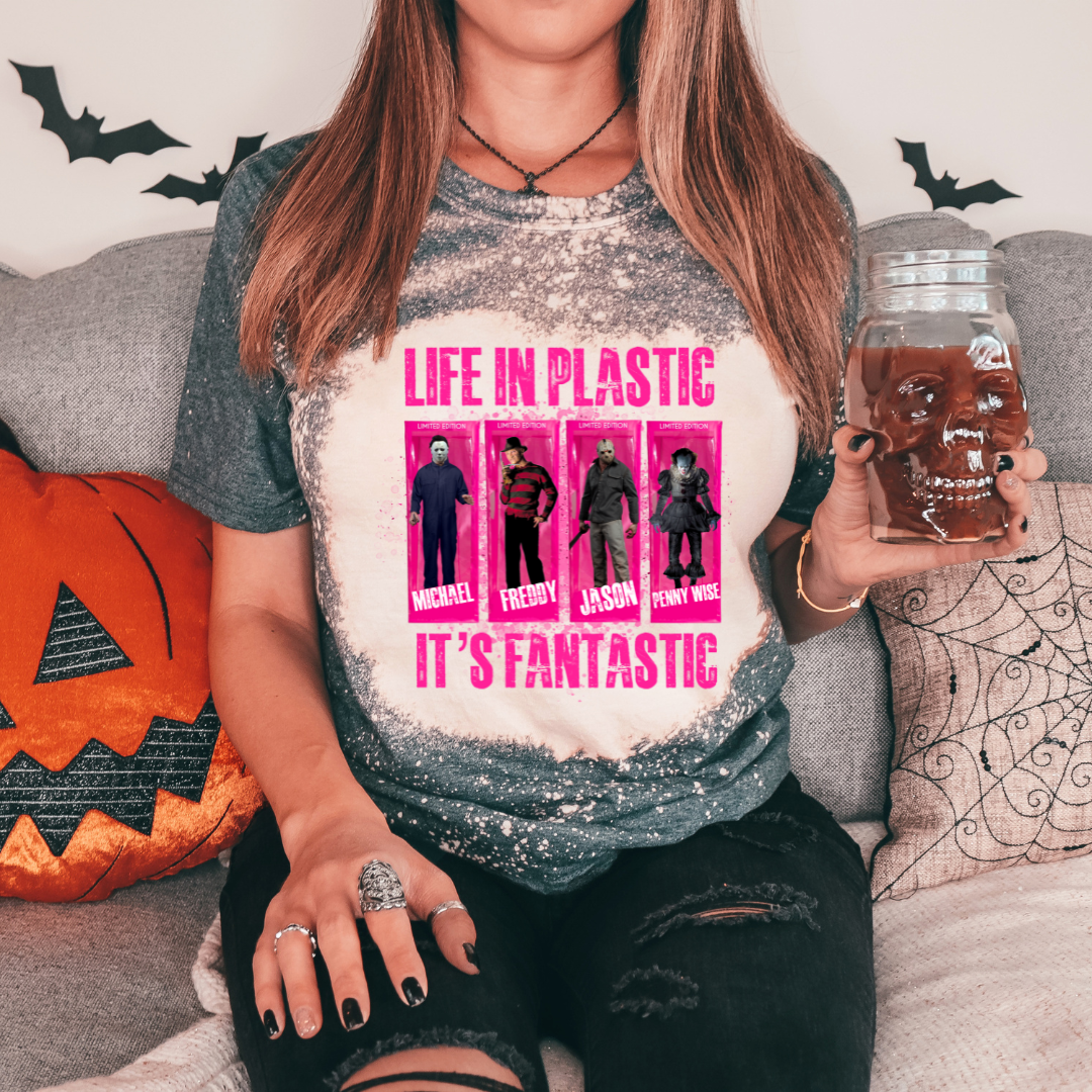 Life in Plastic It’s Fantastic Halloween T-Shirt