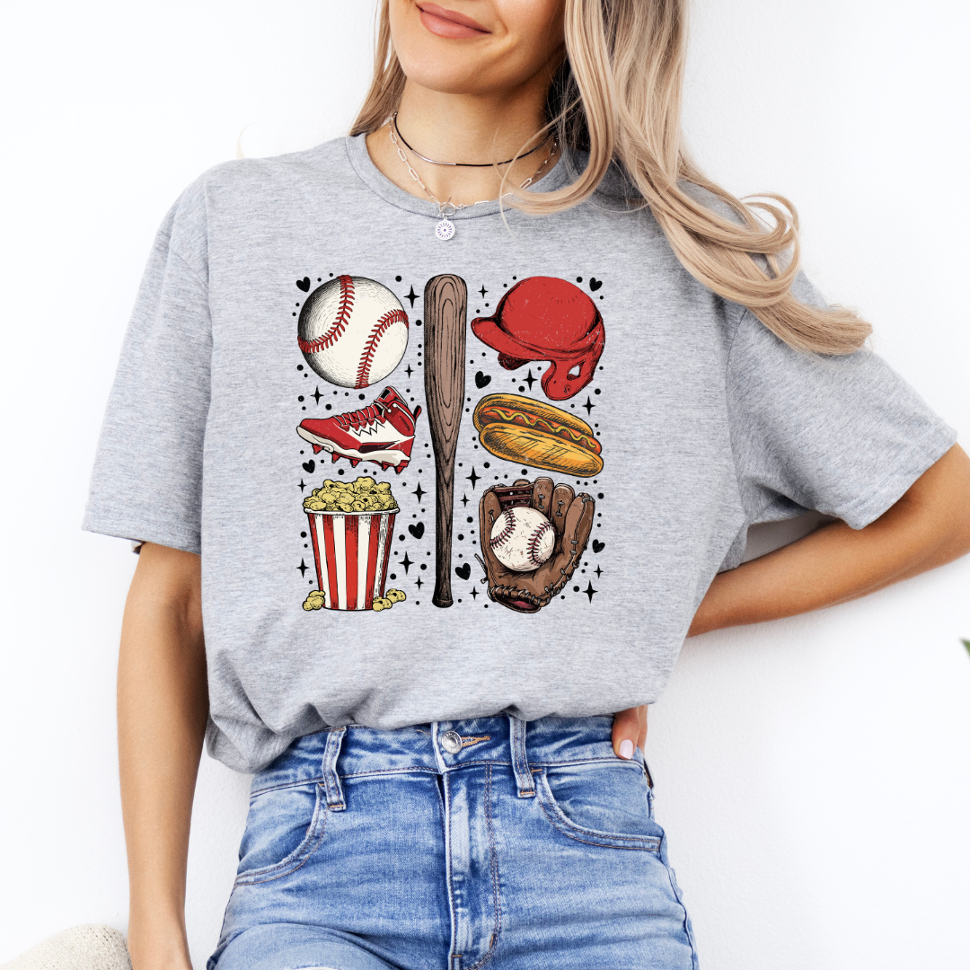 Vintage Baseball Design Tee