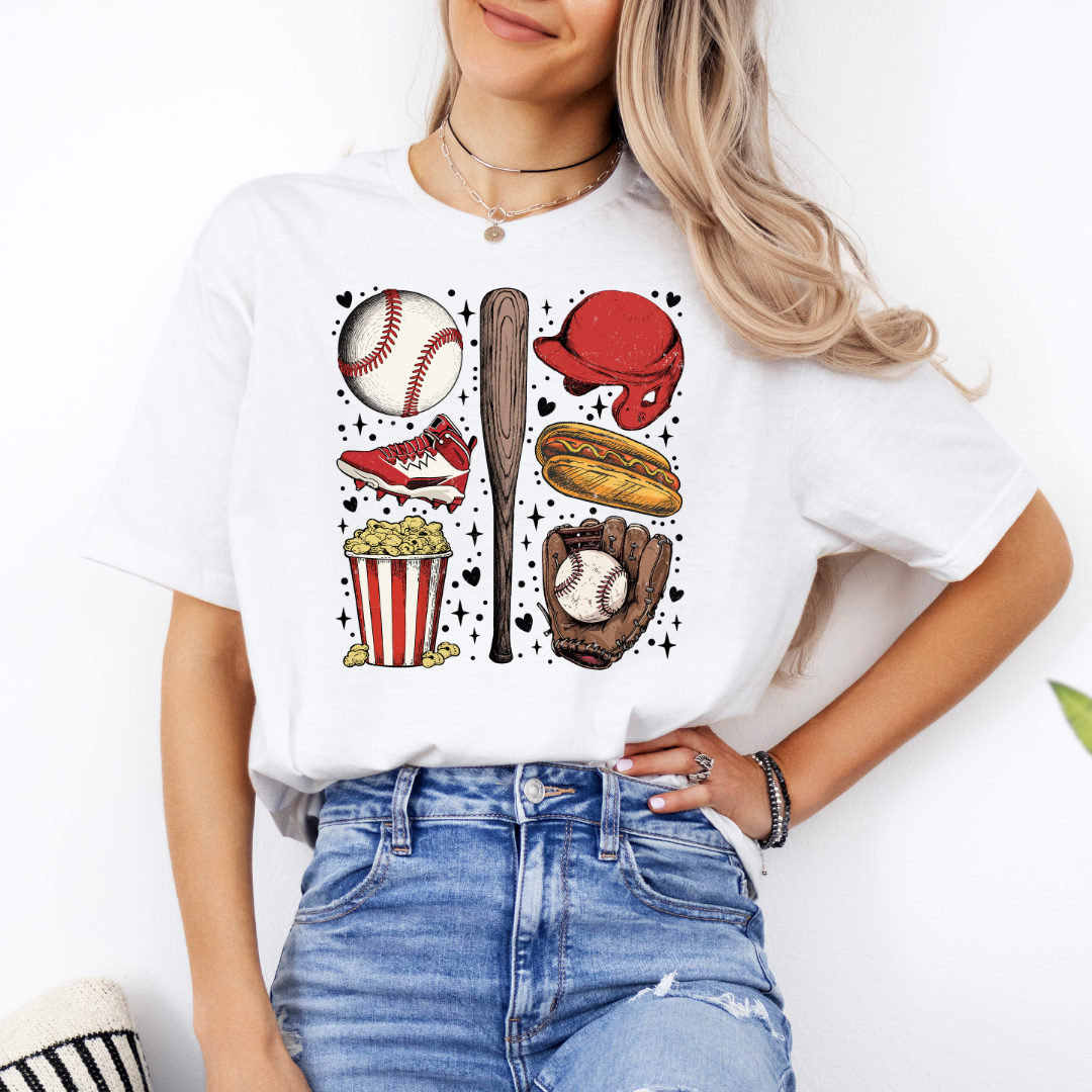 Vintage Baseball Design Tee