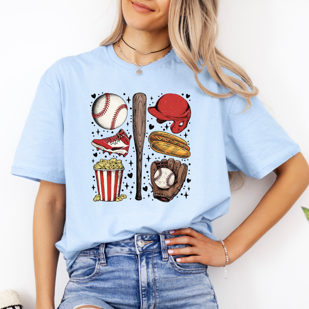 Vintage Baseball Design Tee