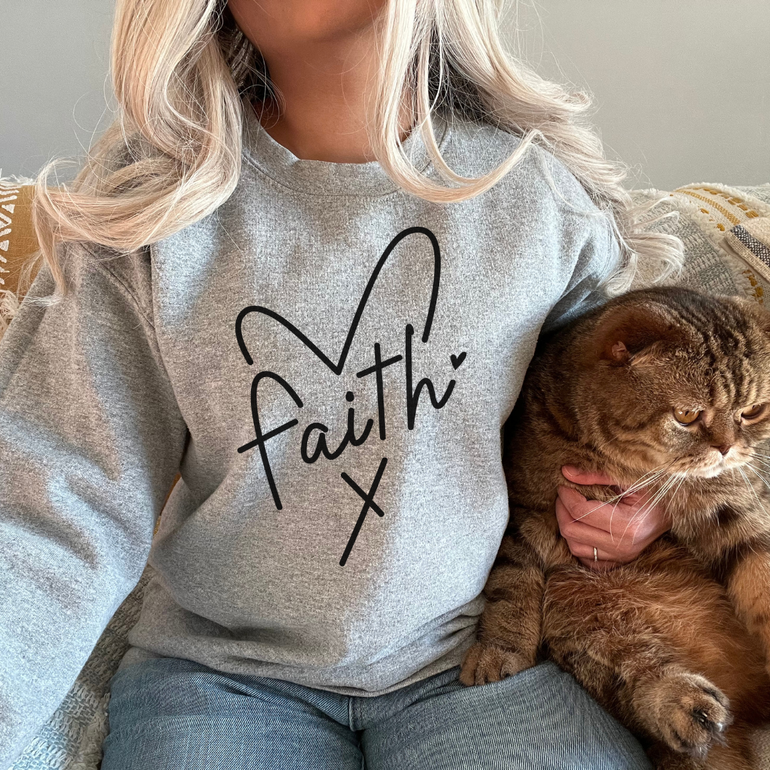 Faith Heart Crewneck