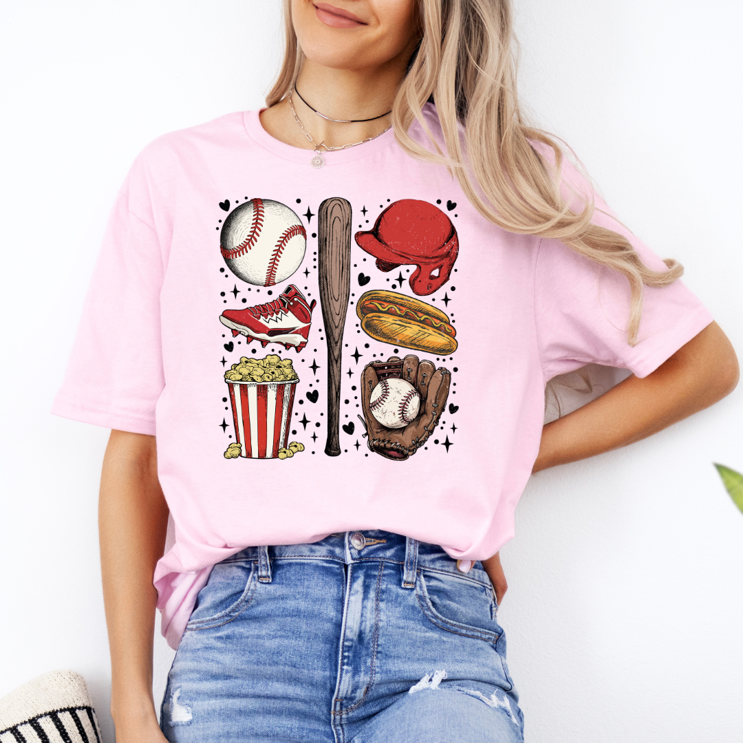 Vintage Baseball Design Tee