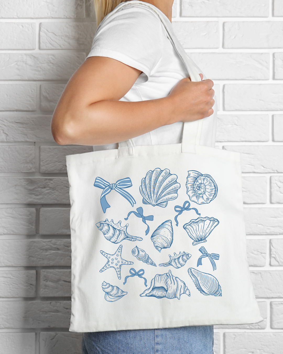 Seashell Coquette Tote Bag