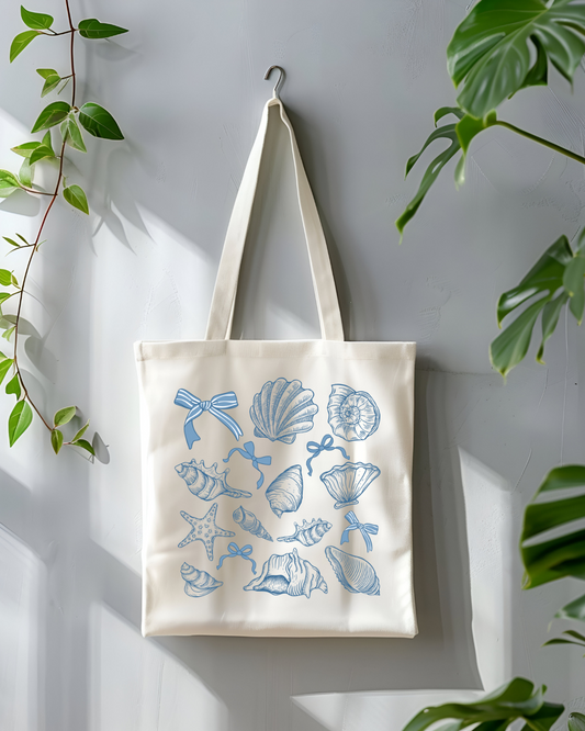 Seashell Coquette Tote Bag