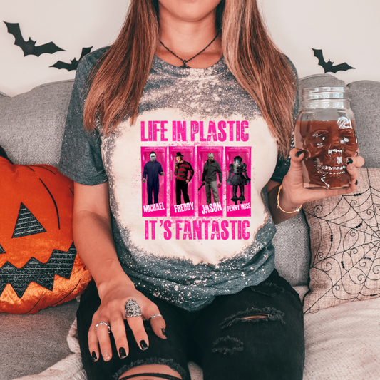 Life in Plastic It’s Fantastic Halloween T-Shirt