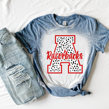 Cute Dalmation Style Arkansas Graphic Tshirt